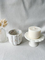 Bougie fleur - Terrazzo multicolor