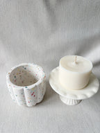 Bougie fleur - Terrazzo multicolor