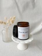 Grand pot ambré - Fleur de coton