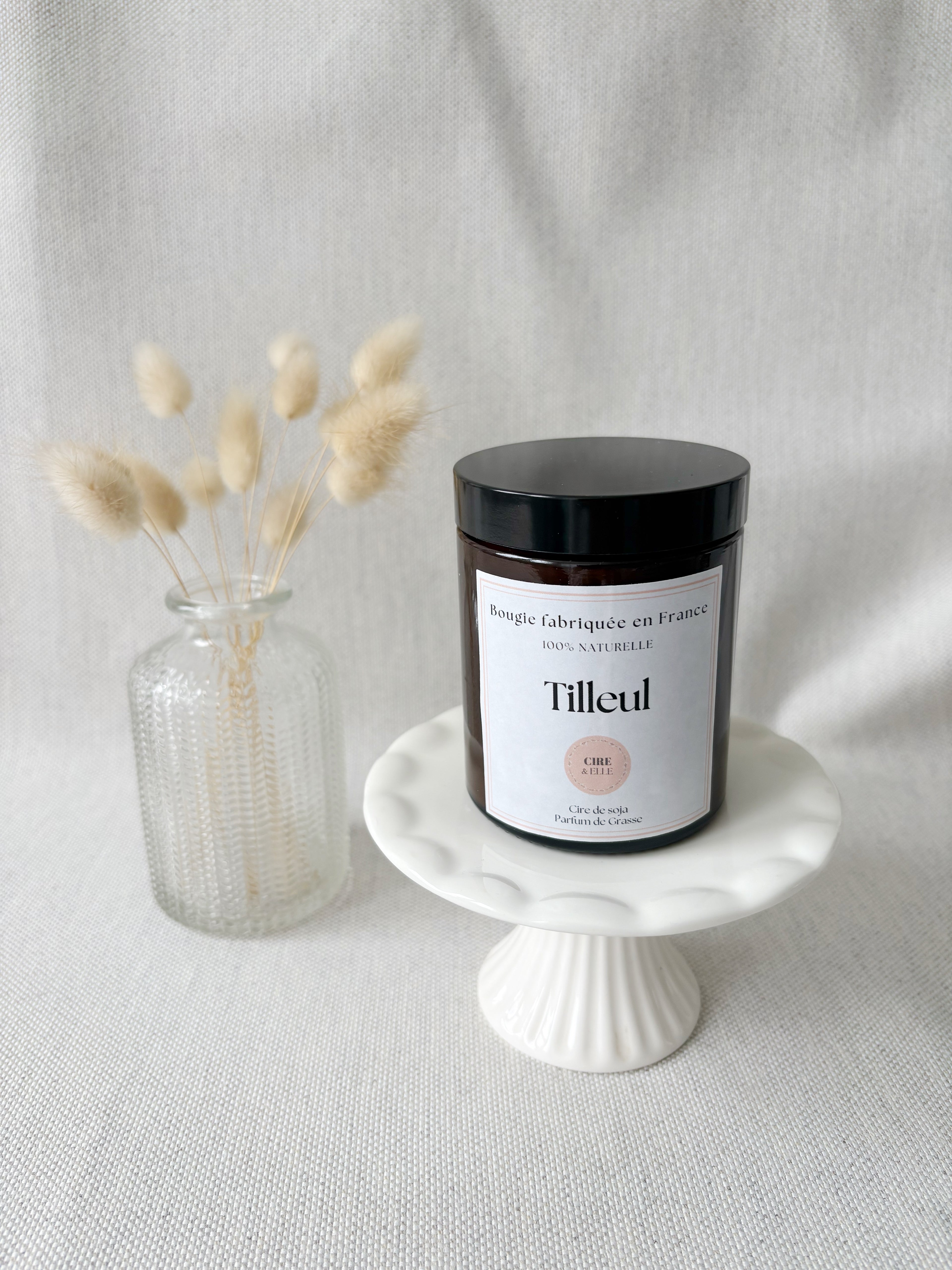 Grand pot ambré - Tilleul