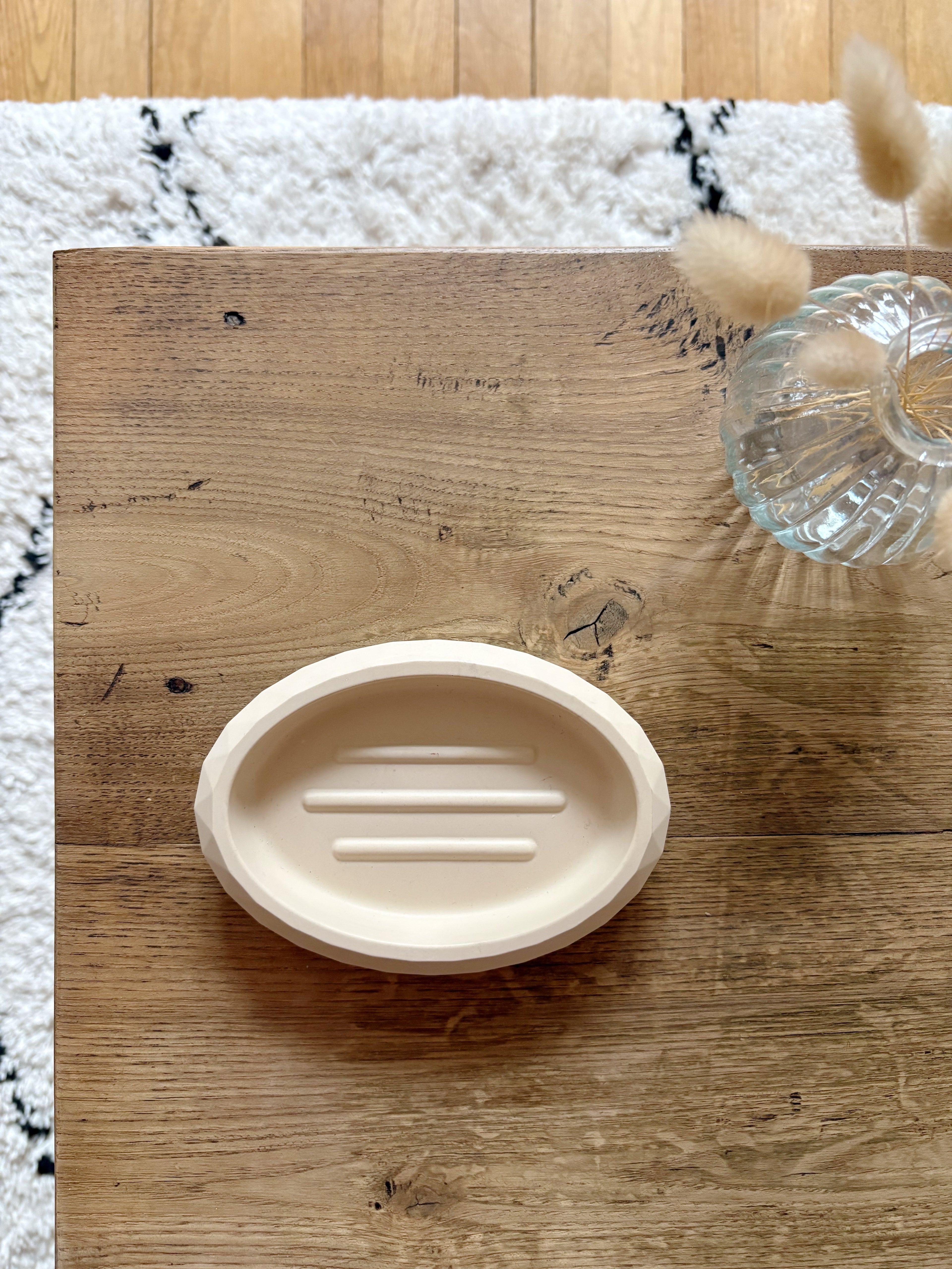 Porte-savon beige