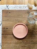Petit plateau rond terracotta