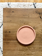 Petit plateau rond terracotta