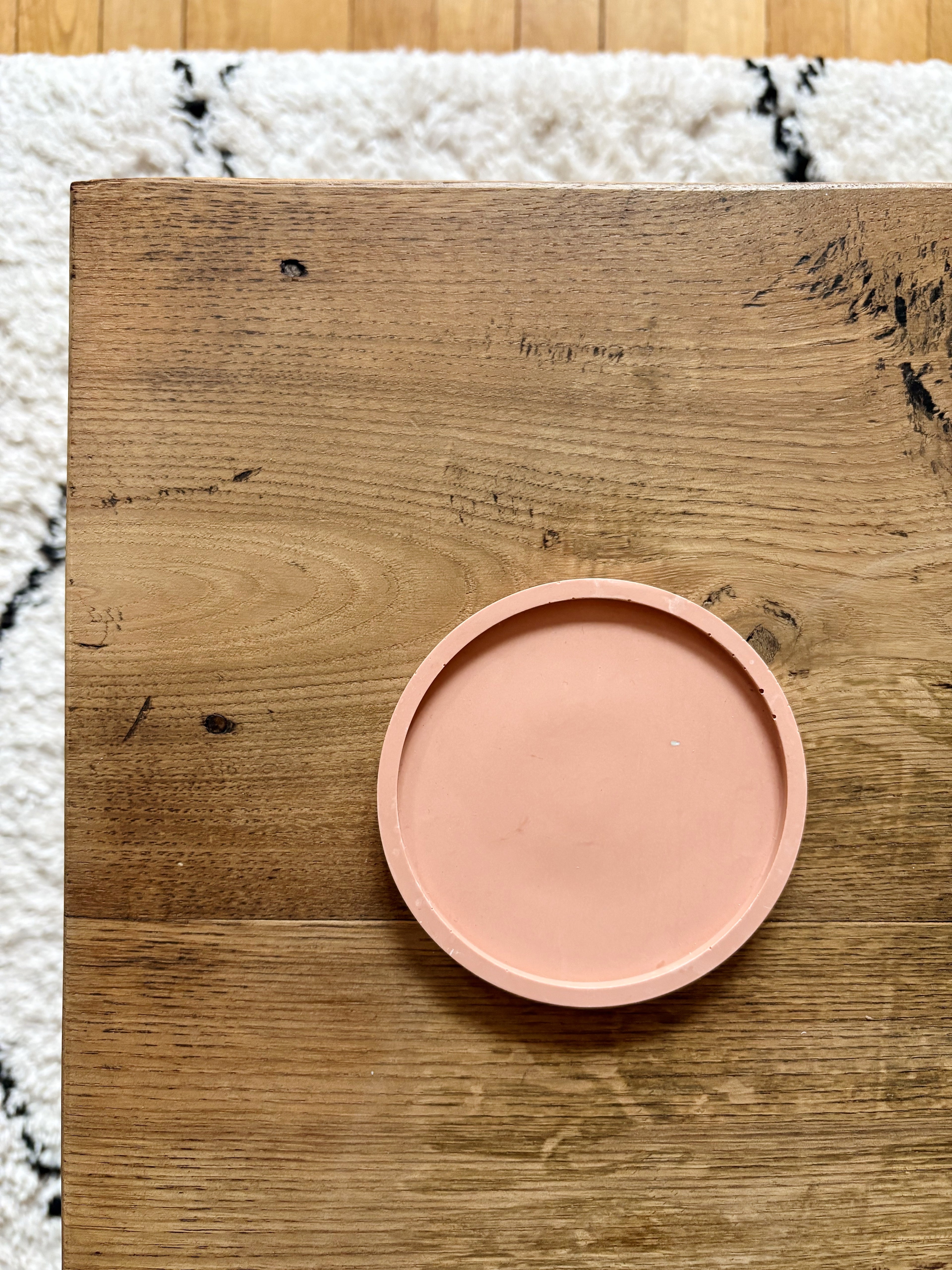 Petit plateau rond terracotta