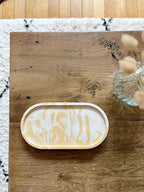 Plateau jaune & blanc
