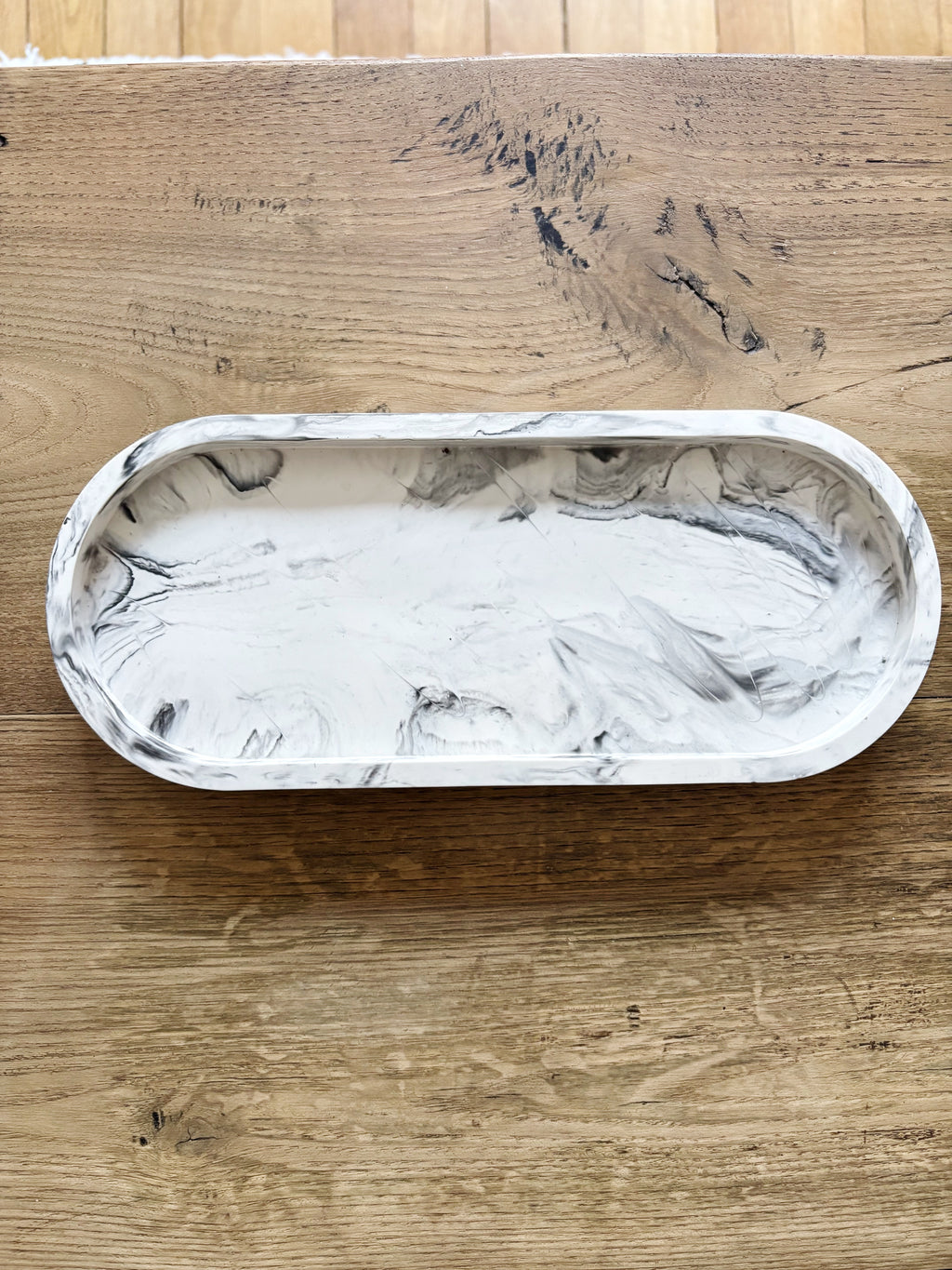 Grand plateau marbré