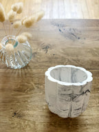 Pot marbré noir & blanc