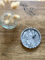 Petit plateau rond marbré