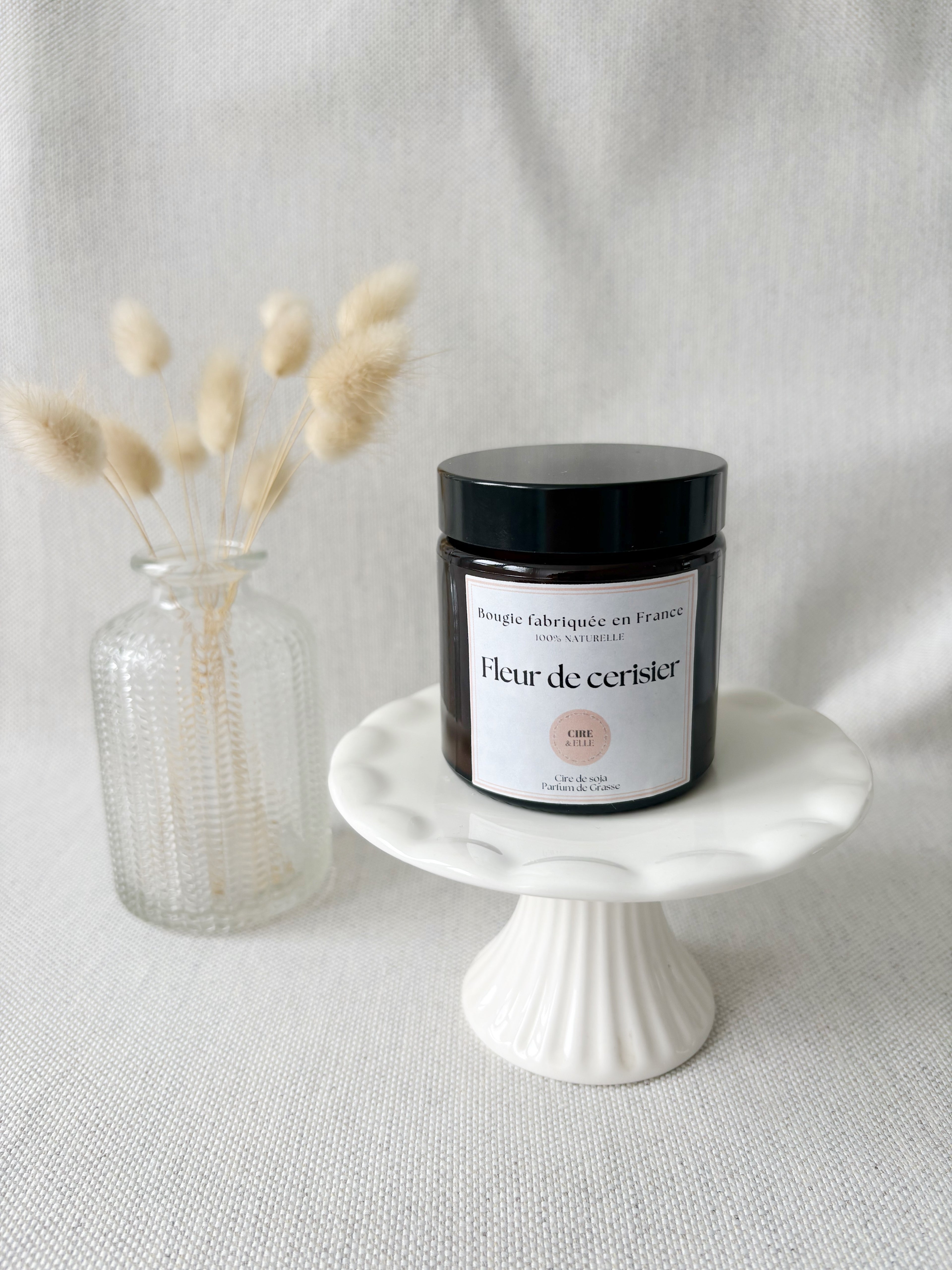 Petit pot ambré - Fleur de cerisier