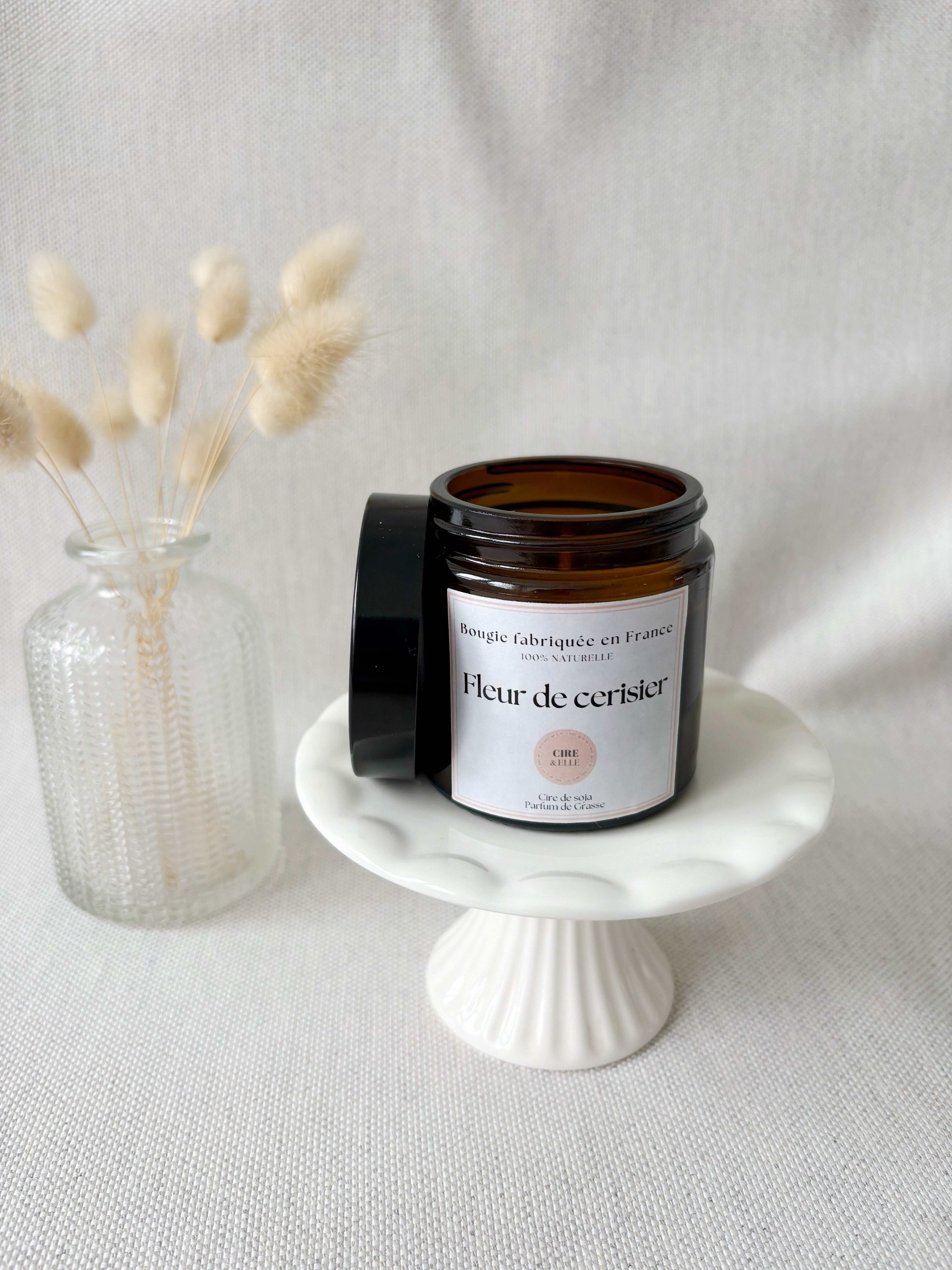 Petit pot ambré - Fleur de cerisier