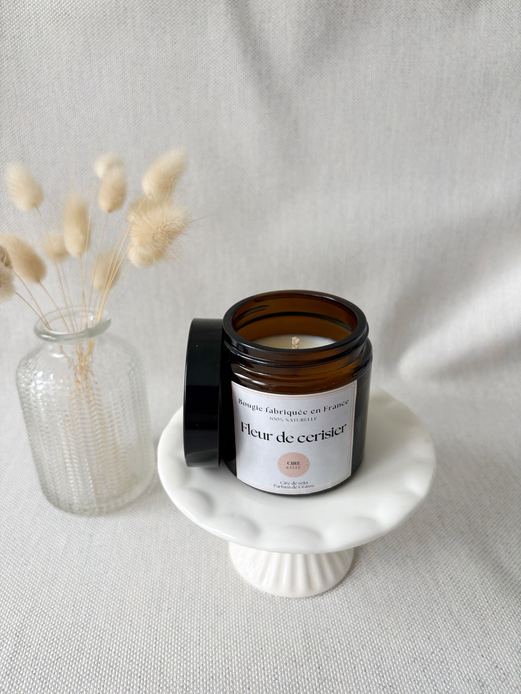 Petit pot ambré - Fleur de cerisier