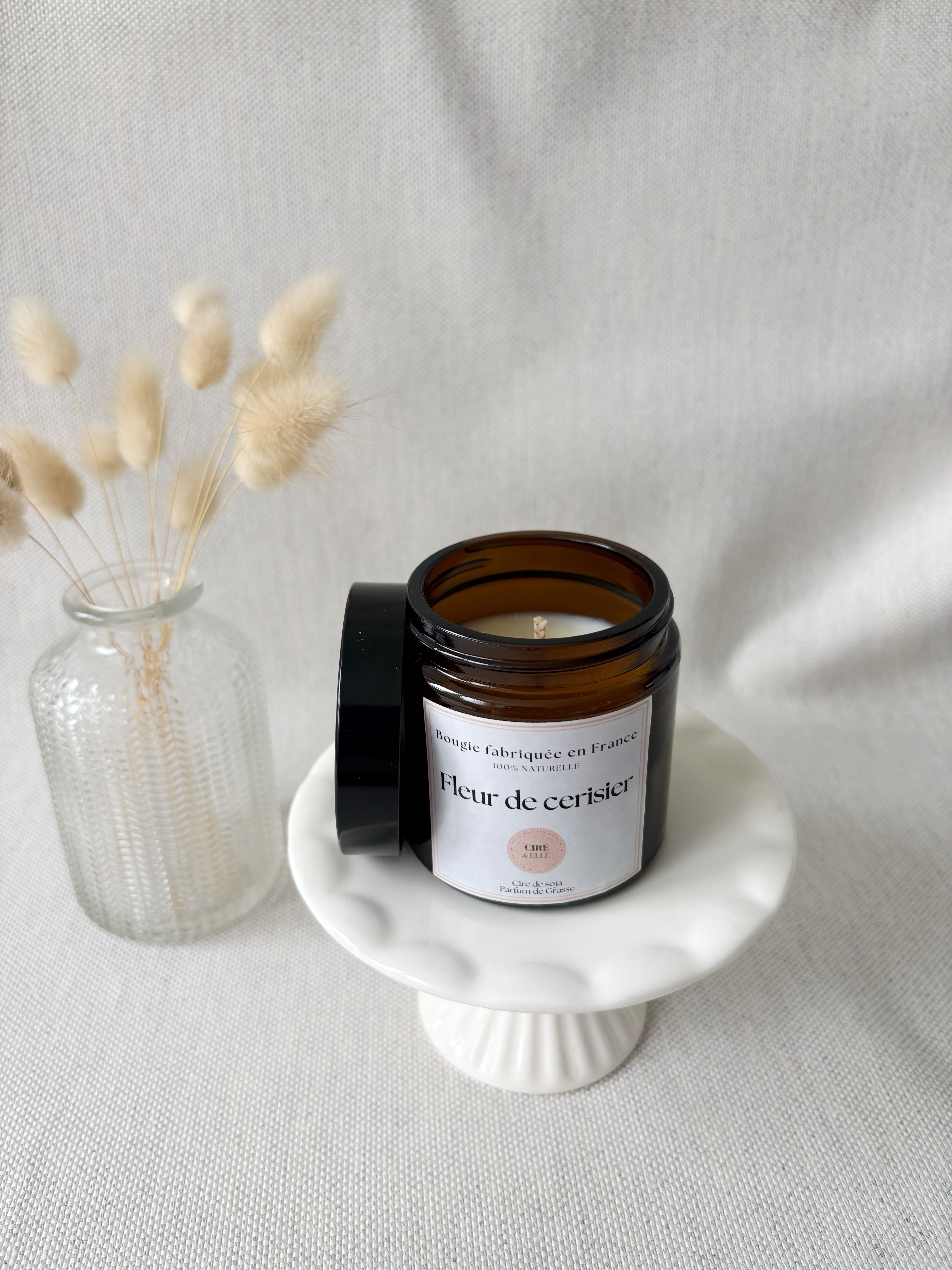 Petit pot ambré - Fleur de cerisier