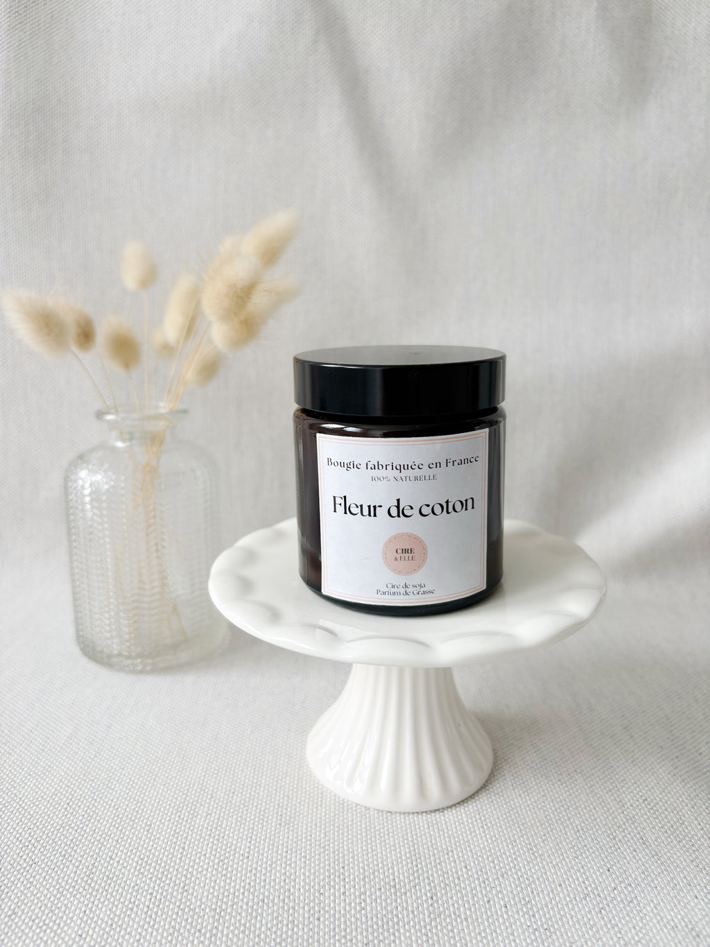 Petit pot ambré - Fleur de coton