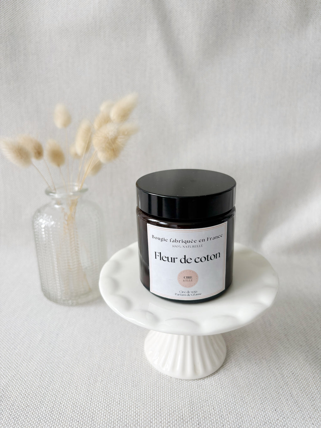Petit pot ambré - Fleur de coton