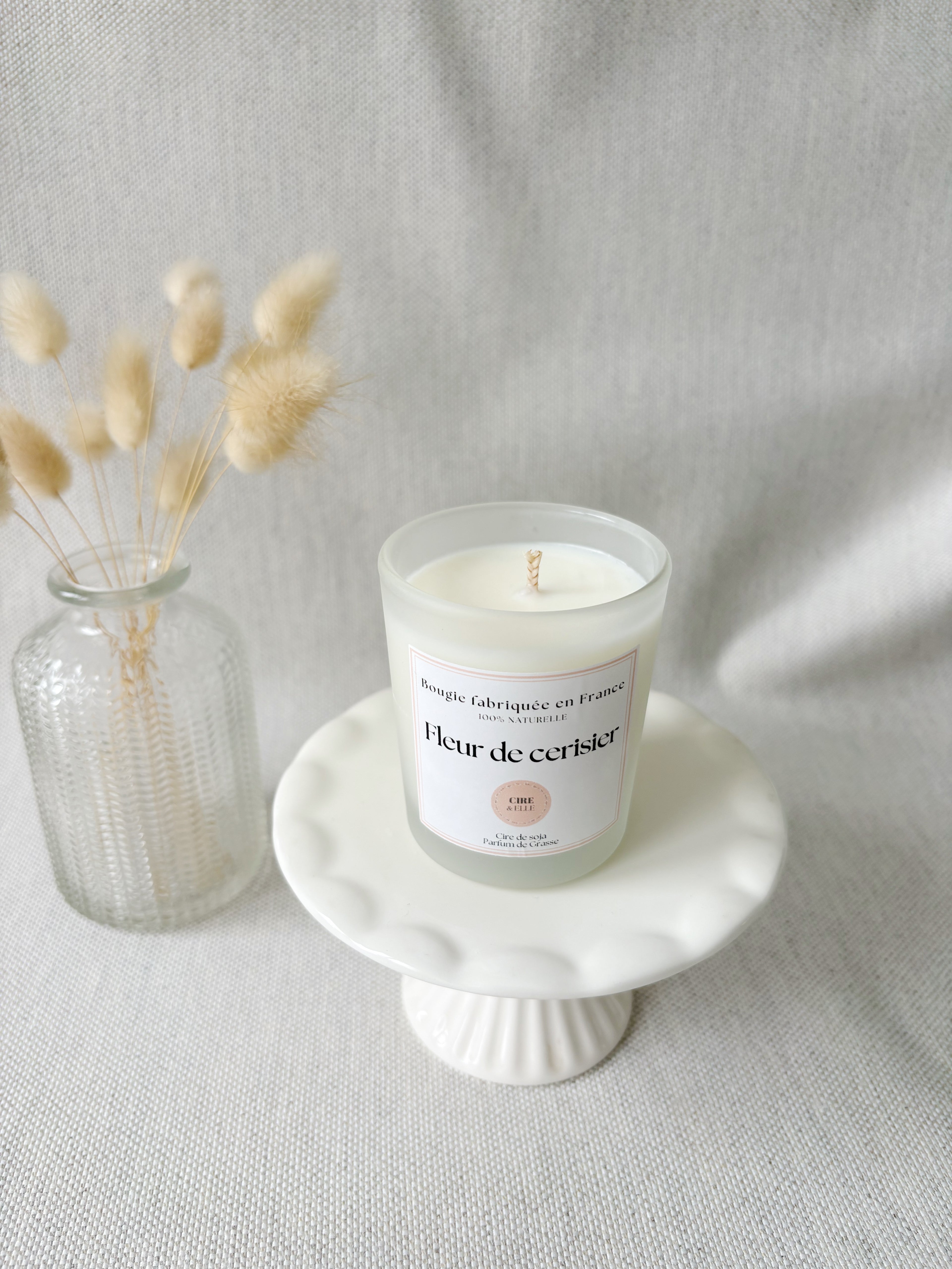 Petit pot givré - Fleur de cerisier