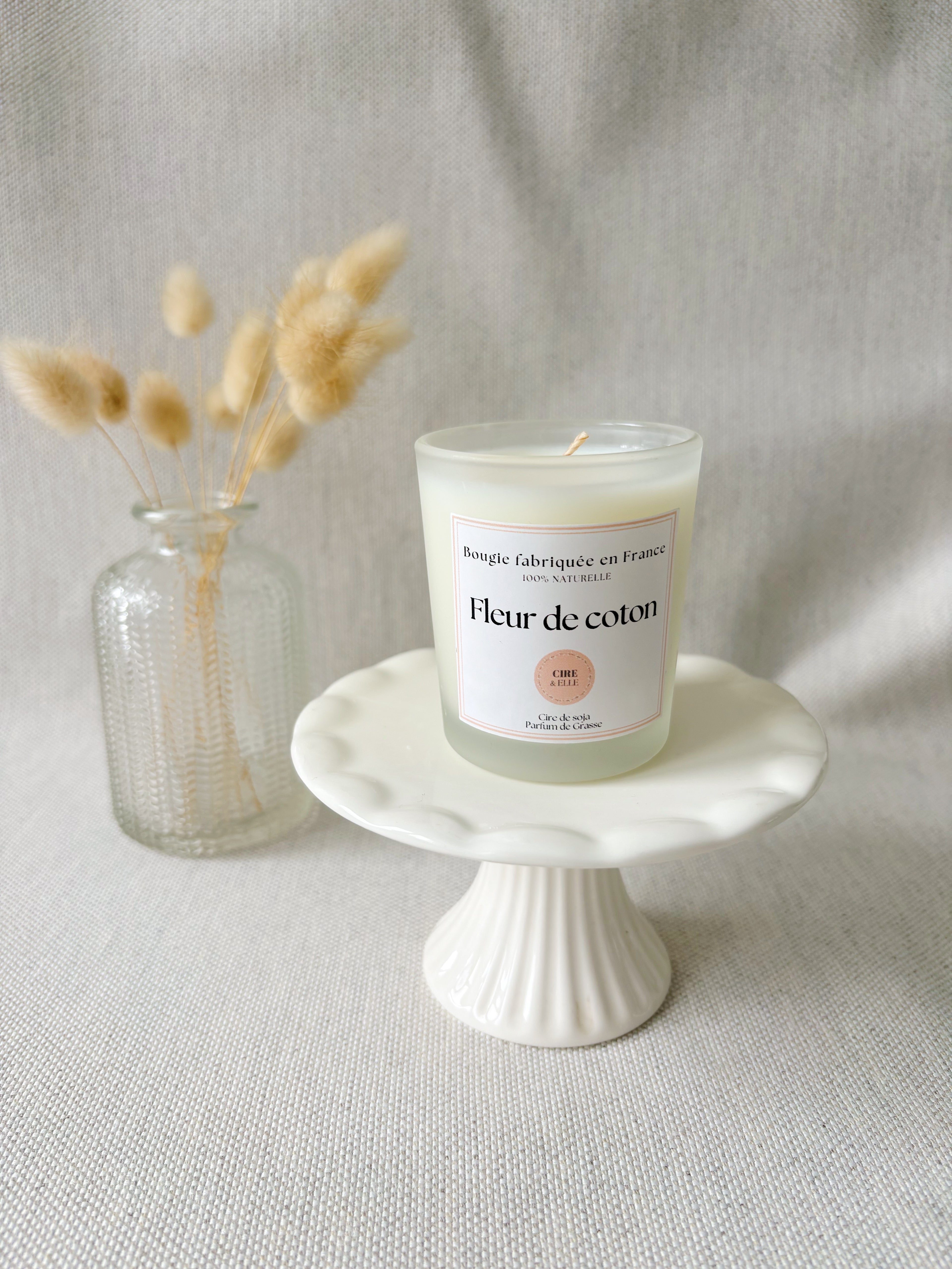 Petit pot givré - Fleur de coton