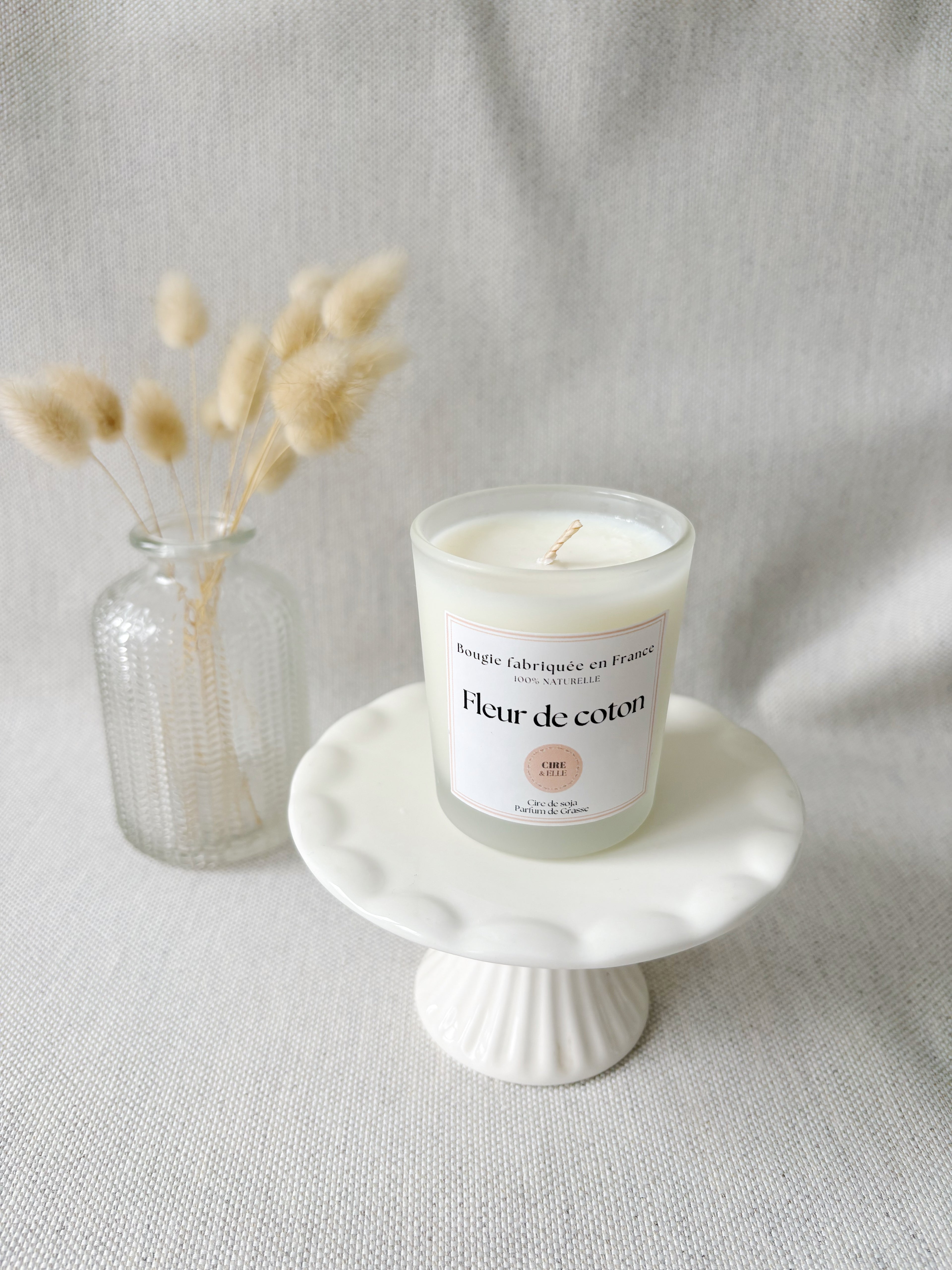 Petit pot givré - Fleur de coton
