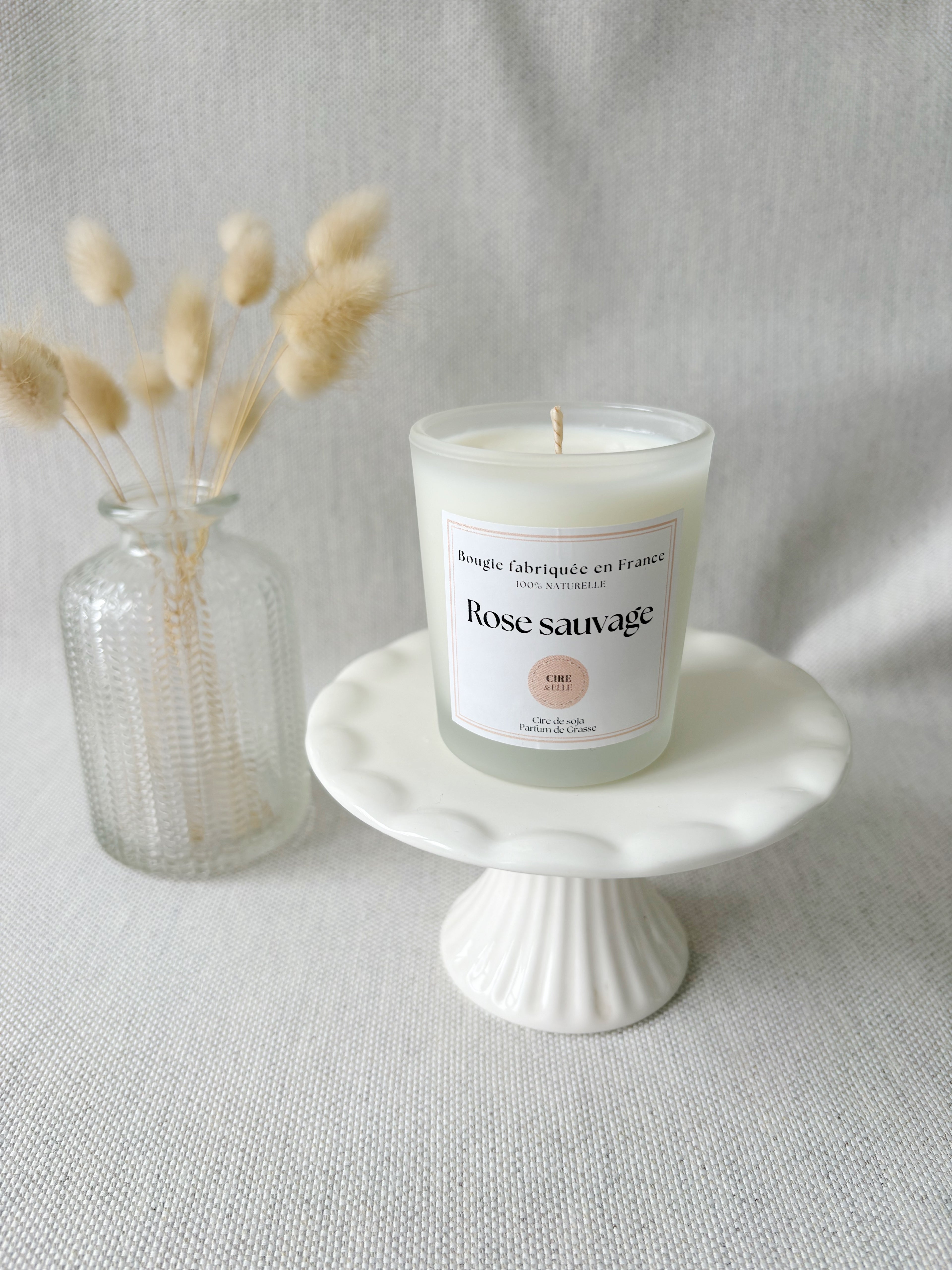 Petit pot givré - Rose sauvage