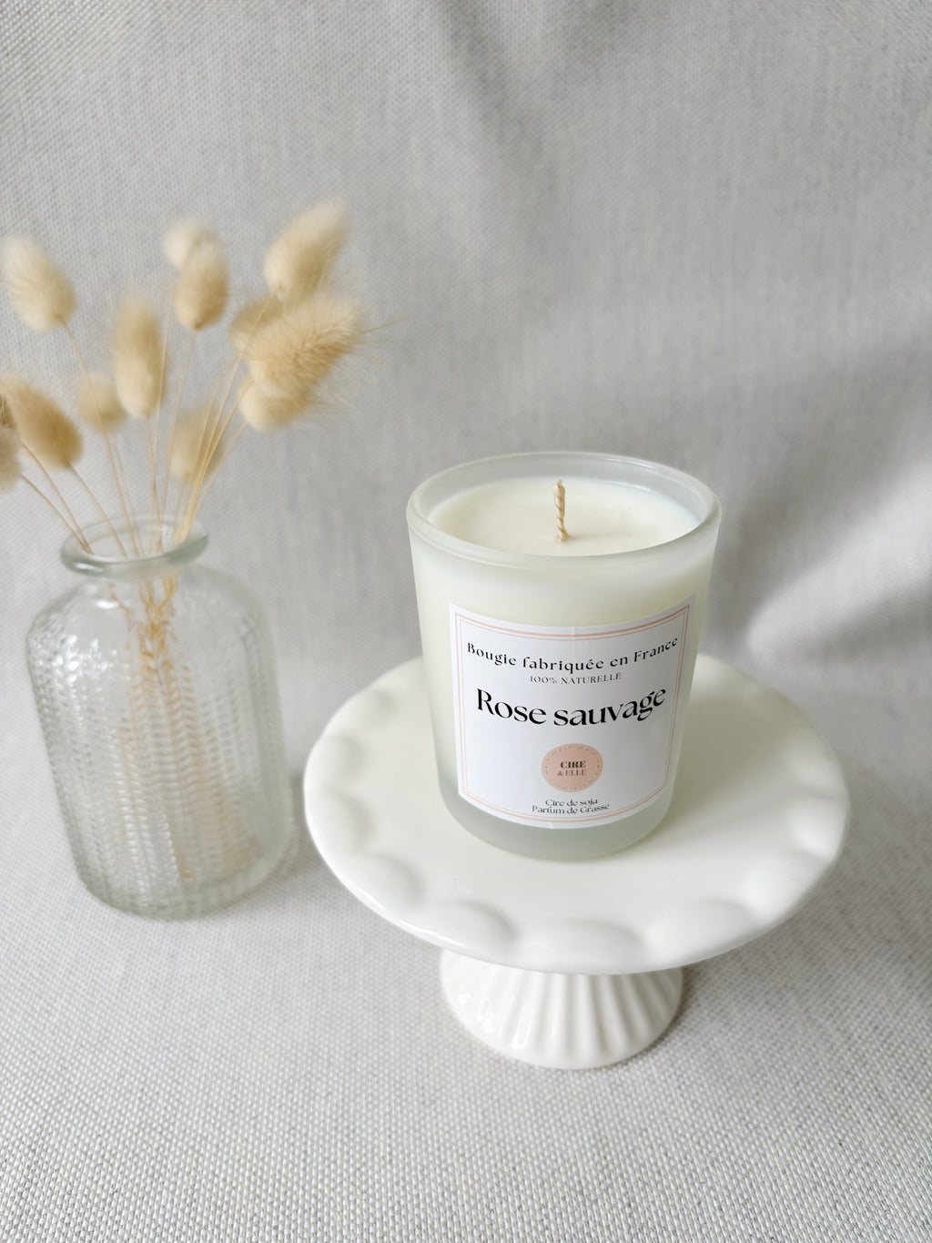 Petit pot givré - Rose sauvage