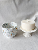 Bougie perchée - Terrazzo bleu