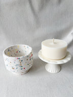 Bougie perchée - Terrazzo multicolor